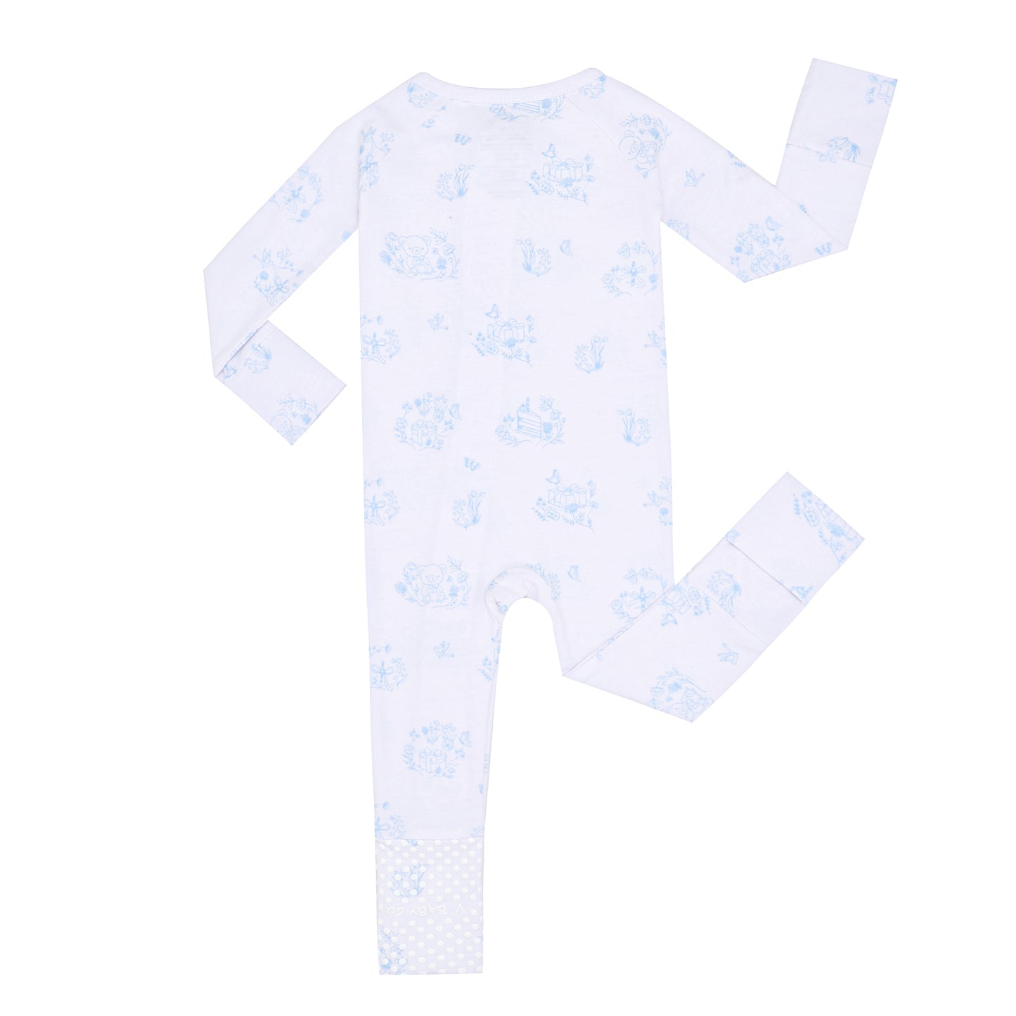 Limited Edition Blue Toile Print Onesie Pajama