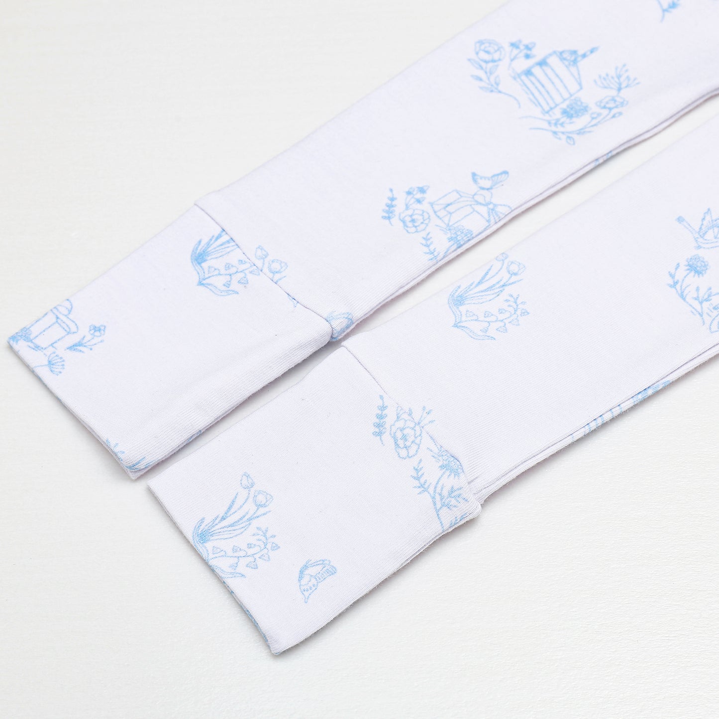 Limited Edition Blue Toile Print 2 Piece Pajama Set