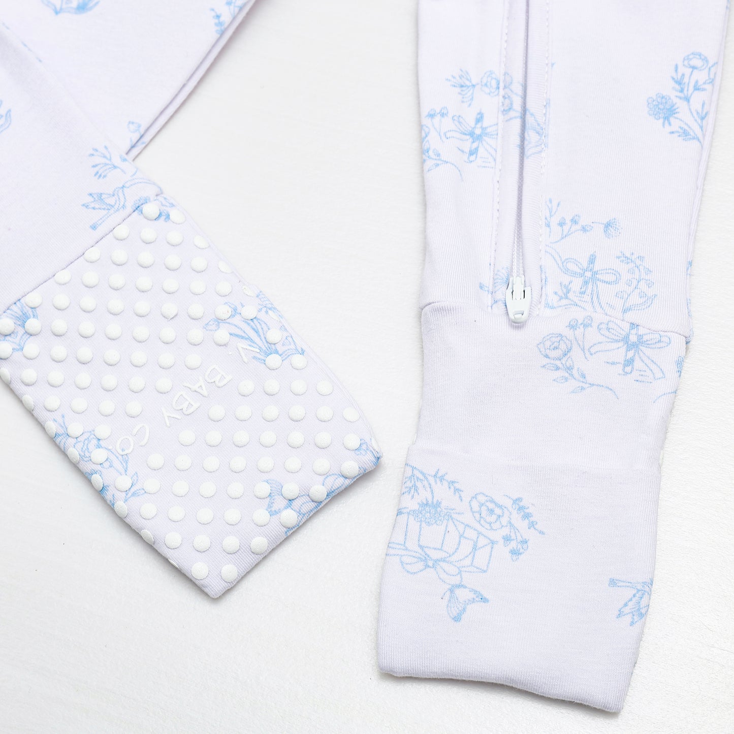 Limited Edition Blue Toile Print Onesie Pajama