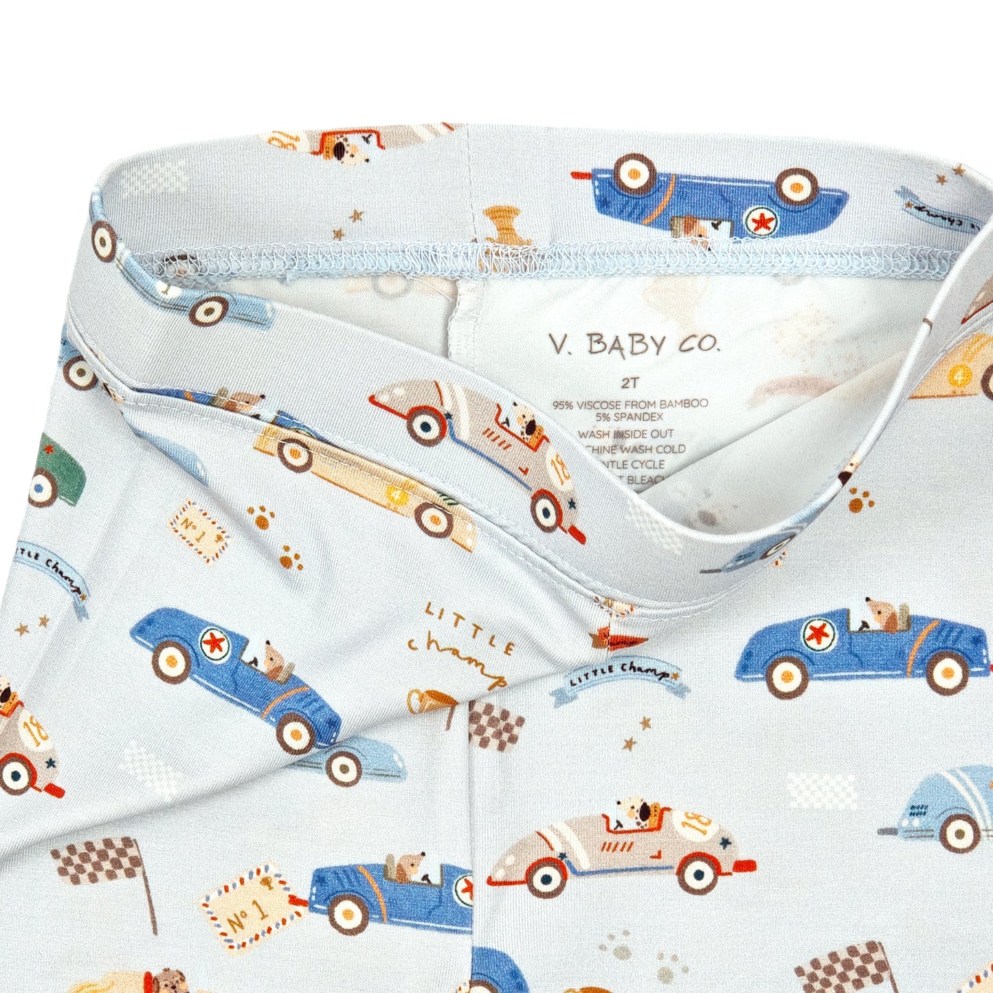 Little Champ Print – Bamboo Two-Piece Set