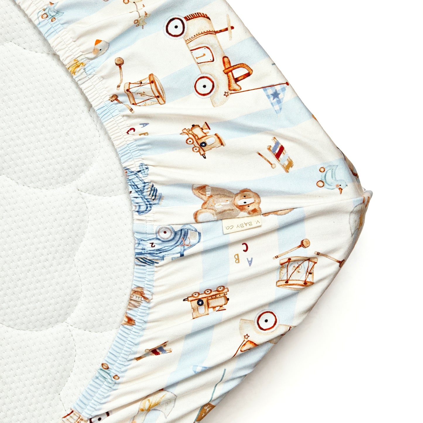 Vintage Toy Organic Cotton Crib Sheet