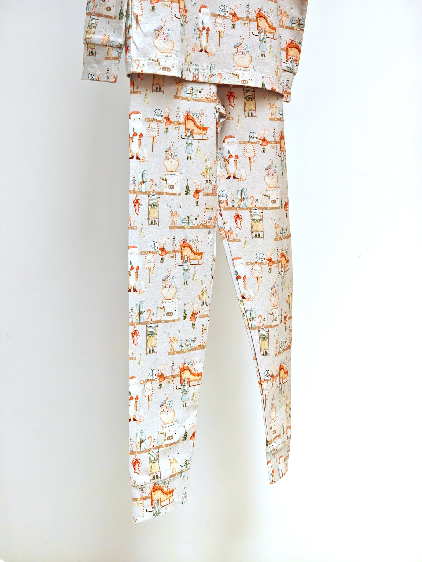 Santa’s Little Helpers Two-Piece Organic Cotton Jersey Children’s Pajama Set