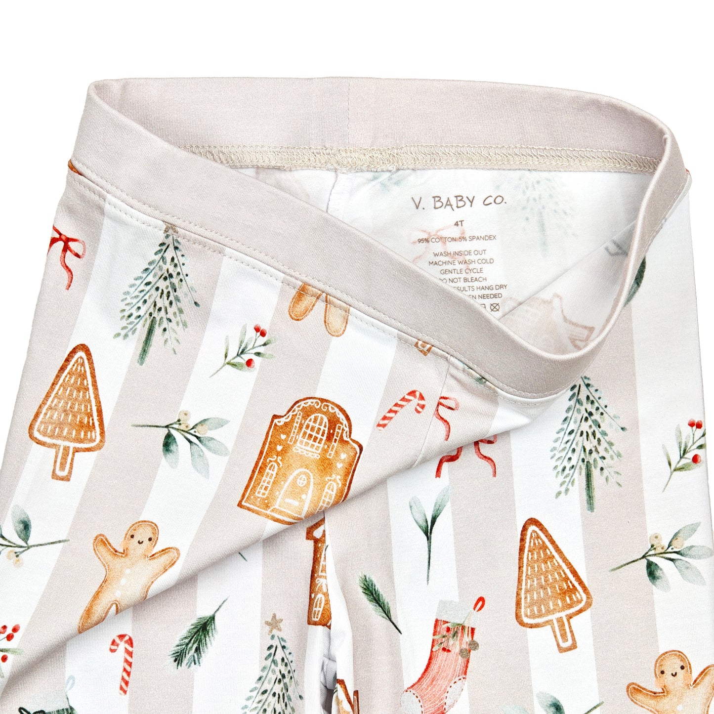 Gingerbread Lane Collection Two-Piece Organic Cotton Jersey Children’s Pajama Set
