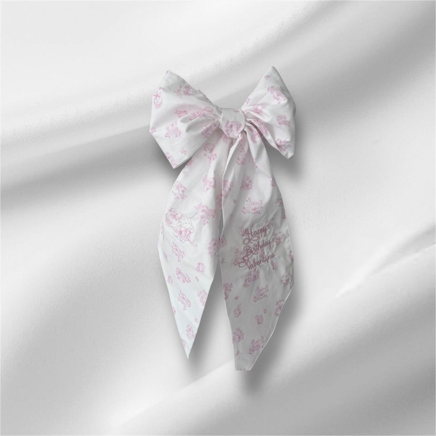 Toile Design Celebration Sash – Elegant Accessory for Special Moments