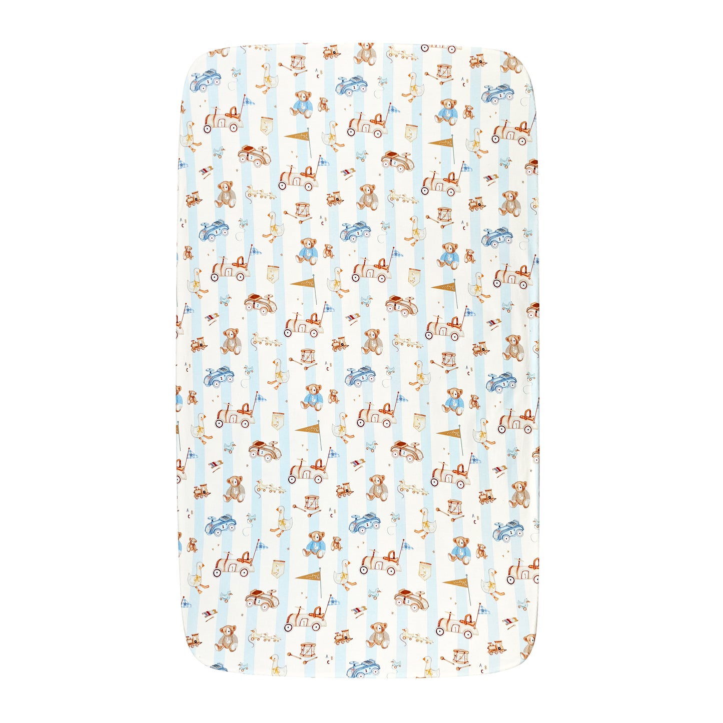 Vintage Toy Organic Cotton Crib Sheet