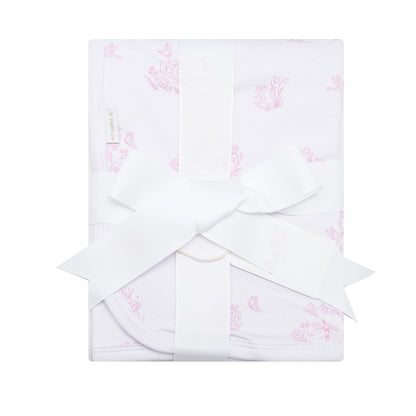 Limited Edition Pink Toile Print Blanket