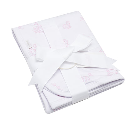 Limited Edition Pink Toile Print Blanket