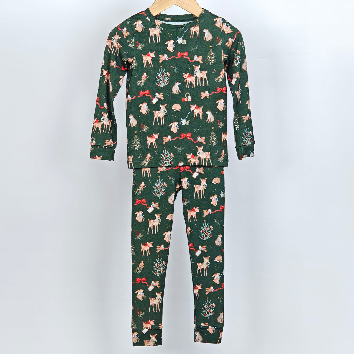 Woodland Friends Two-Piece Bamboo Pajama Set