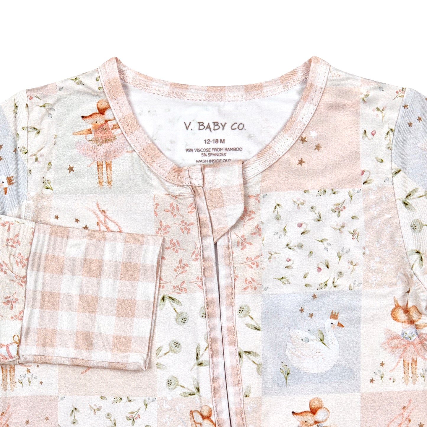 Penelope the Mouse - Convertible Bamboo onesie sleeper