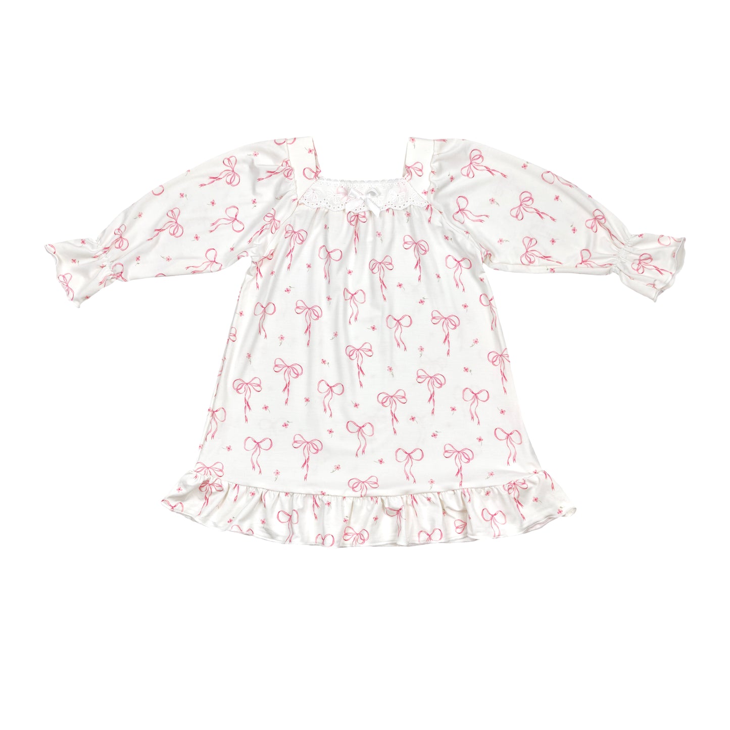 Pretty in Pink Bamboo Toddler Nightgown