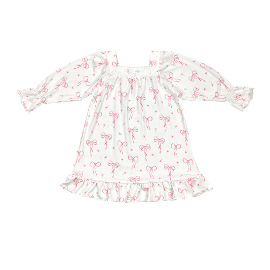 Pretty in Pink Bamboo Toddler Nightgown