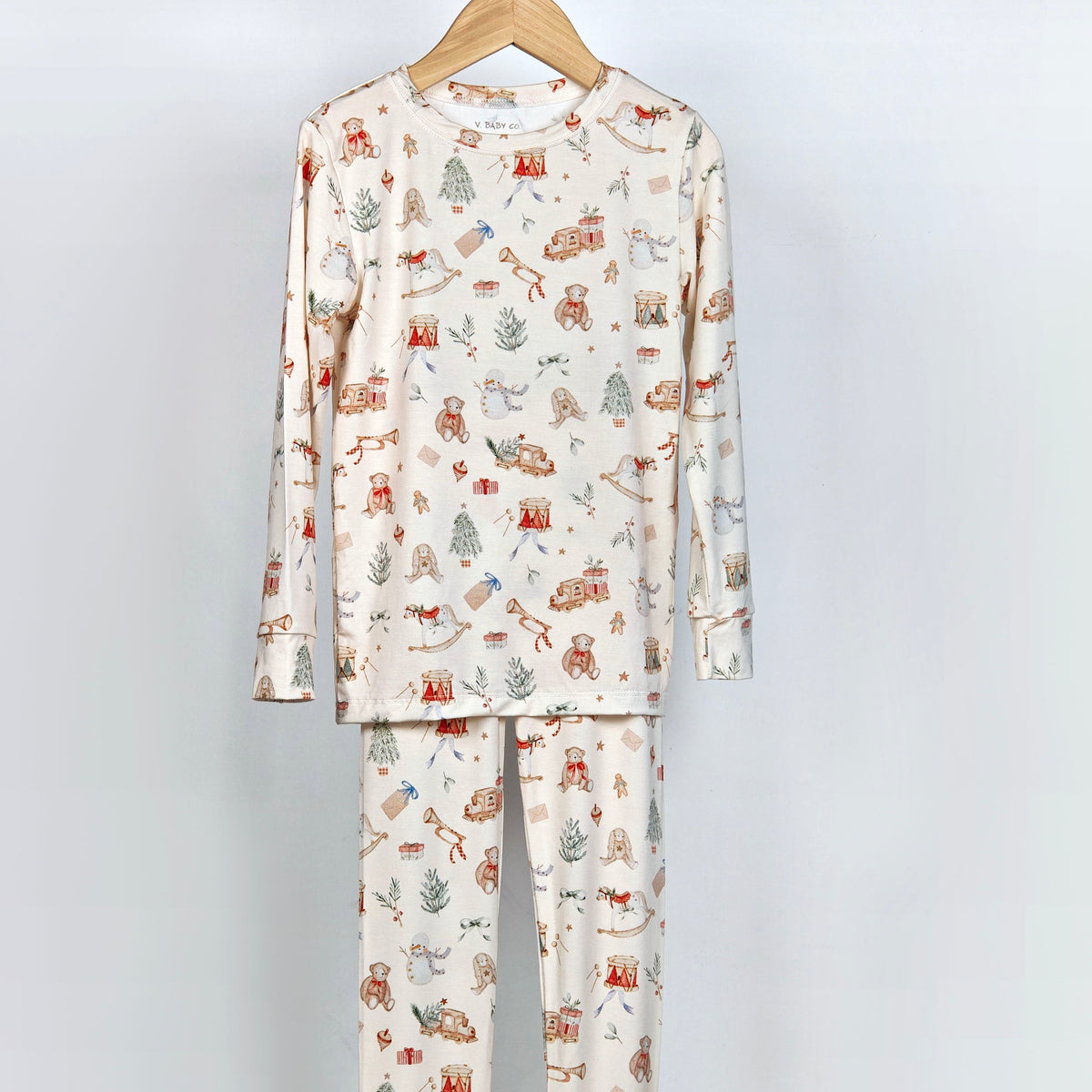 Christmas Toyland Bamboo Two-Piece Pajama Set