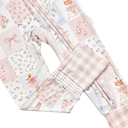 Penelope the Mouse - Convertible Bamboo onesie sleeper