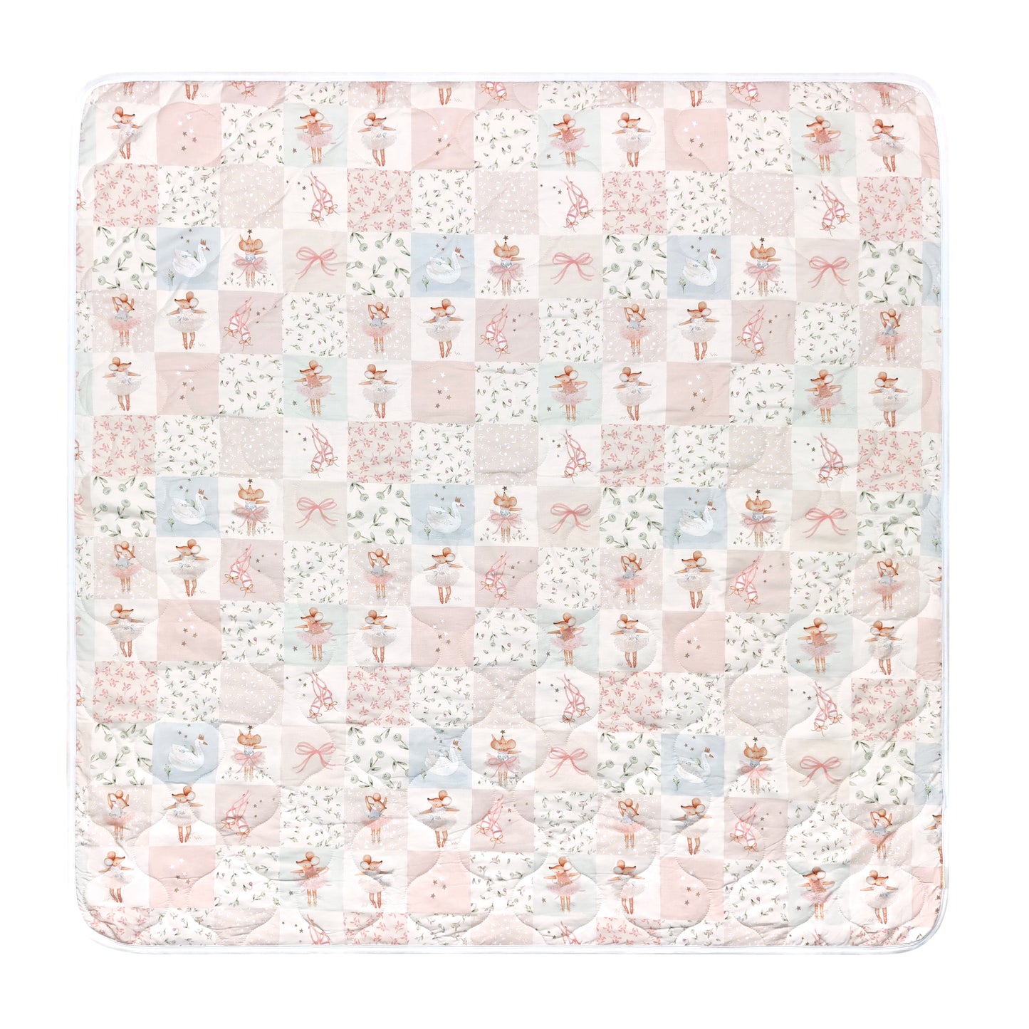Penelope the Mouse Collection – Reversible Bamboo Quilted Blanket
