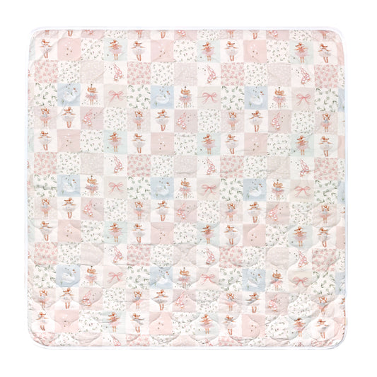 Penelope the Mouse Collection – Reversible Bamboo Quilted Blanket