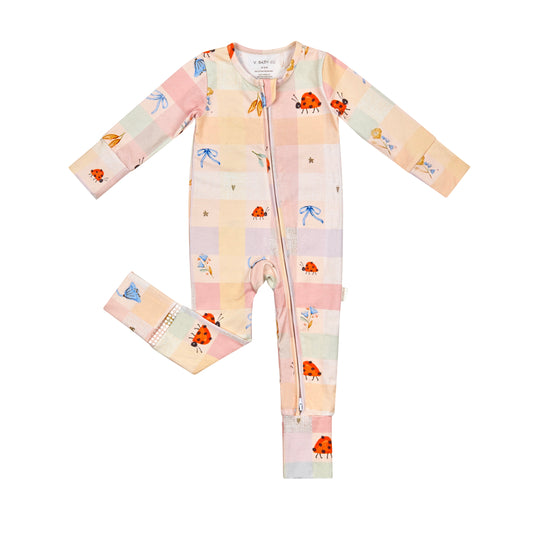 Little Lady Print – Organic Cotton Convertible Onesie