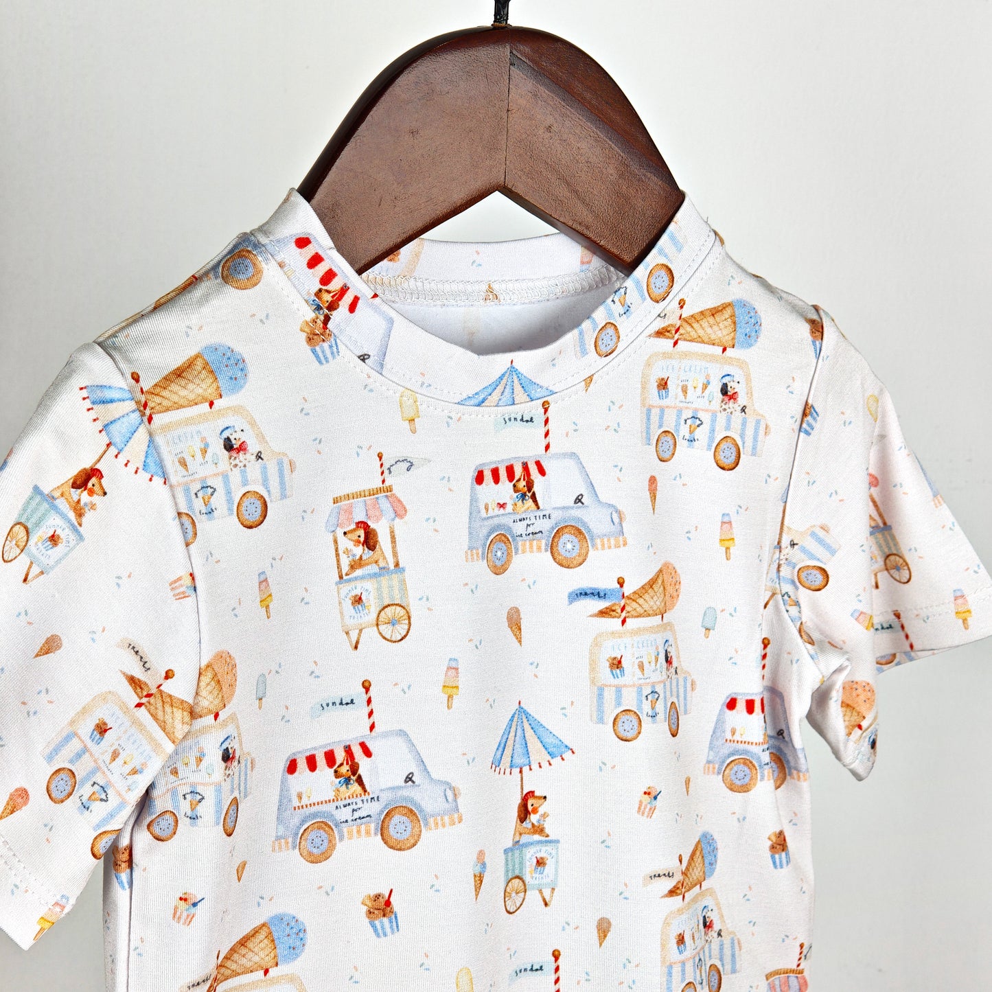 Get Your Ice Cream Bamboo Short Set