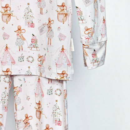 Penelope The Nutcracker Mouse two-piece pajama set