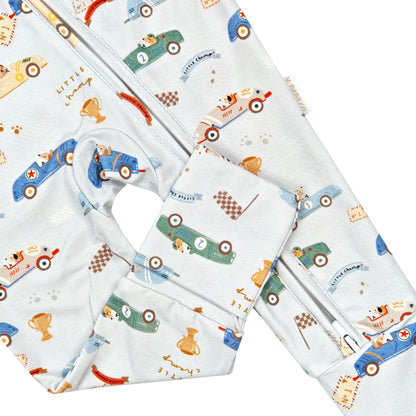 Little Champ Print – Bamboo Convertible Onesie