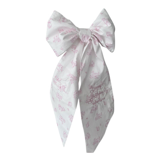 Toile Design Celebration Sash – Elegant Accessory for Special Moments