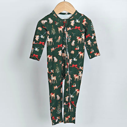 Woodland Friends Bamboo Onesie