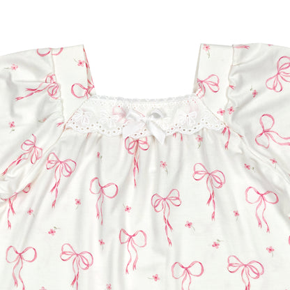 Pretty in Pink Bamboo Toddler Nightgown