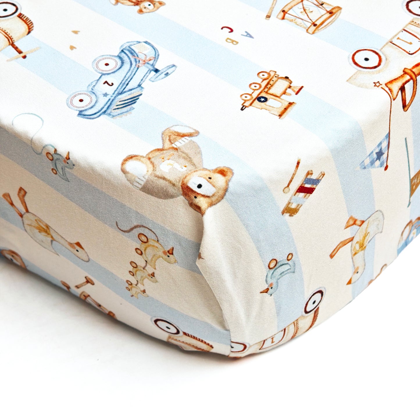 Vintage Toy Organic Cotton Crib Sheet