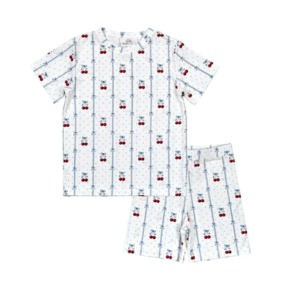 Summer Cottage Bamboo Two-Piece Short Pajama Set