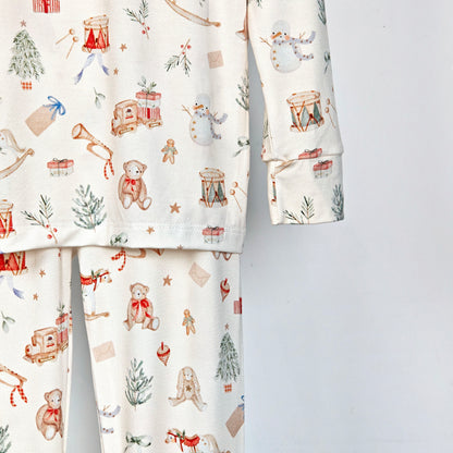 Christmas Toyland Bamboo Two-Piece Pajama Set