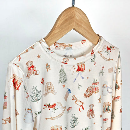 Christmas Toyland Bamboo Two-Piece Pajama Set
