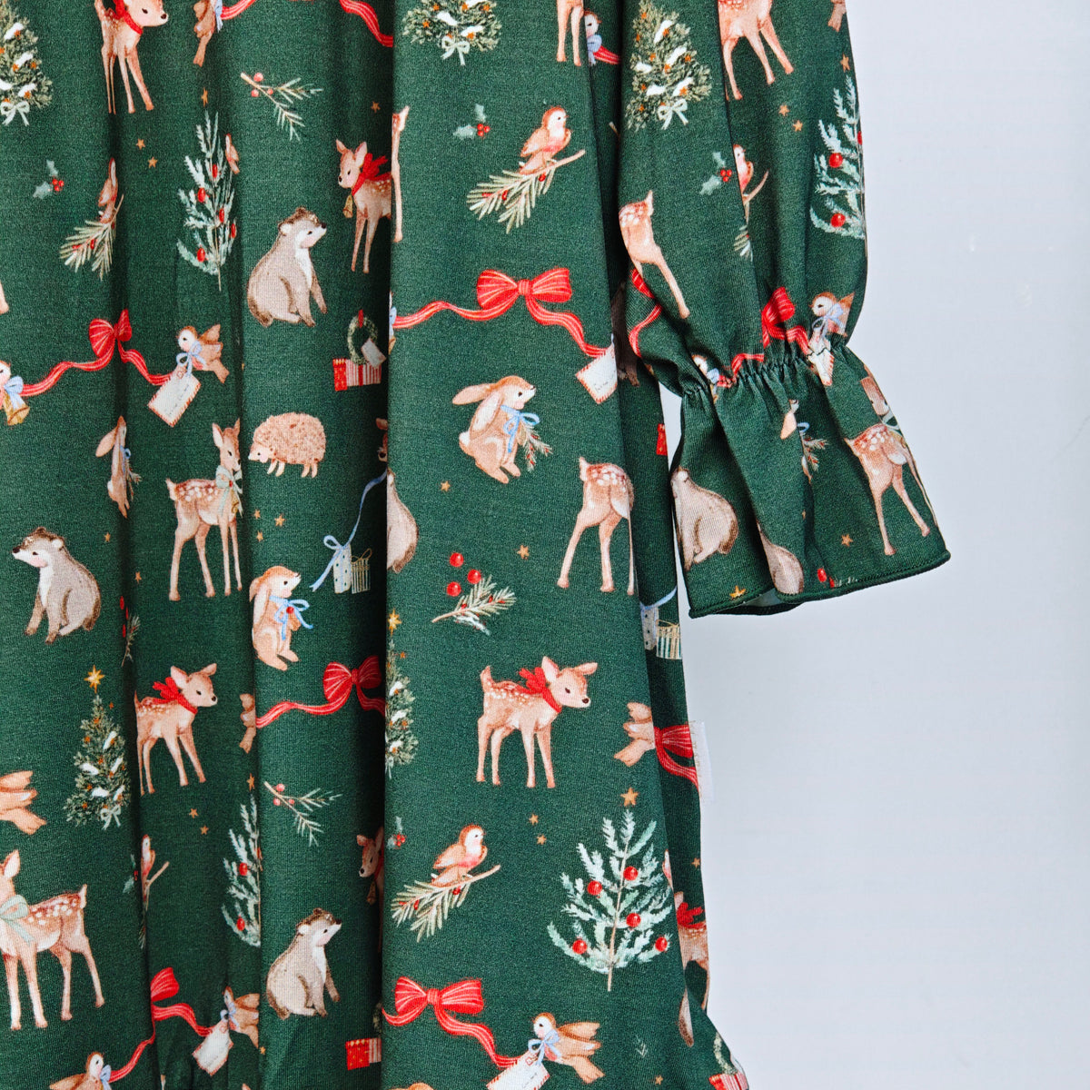 Woodland Friends Holiday Toddler Dress
