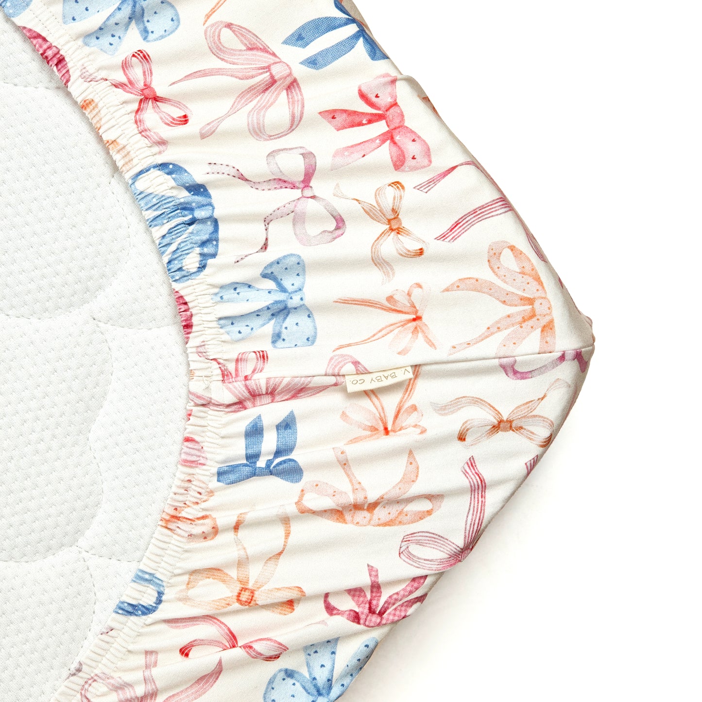Bow Avenue Collection – Organic Cotton Crib Sheet