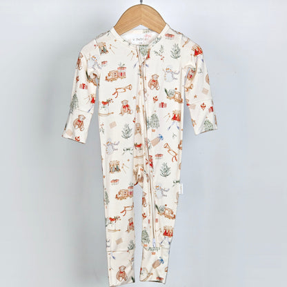 Christmas Toyland Bamboo Onesie