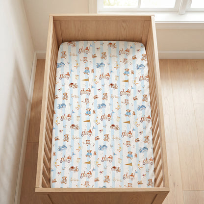 Vintage Toy Organic Cotton Crib Sheet