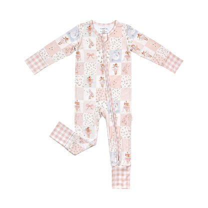 Penelope the Mouse - Convertible Bamboo onesie sleeper
