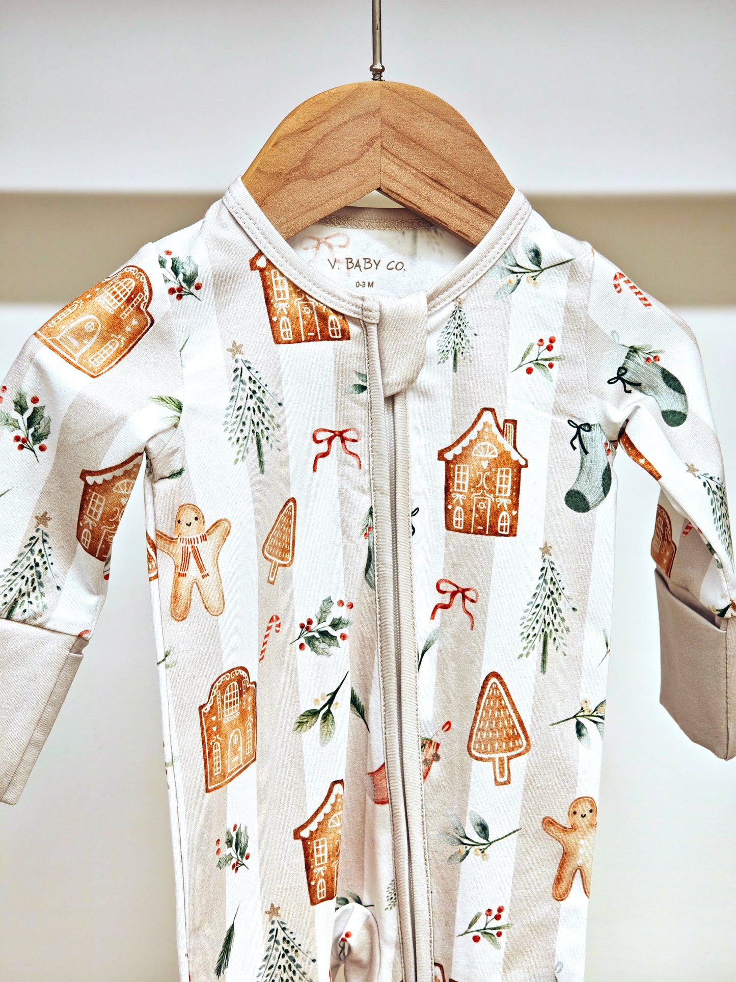 Gingerbread Lane Onesie Organic Cotton Jersey