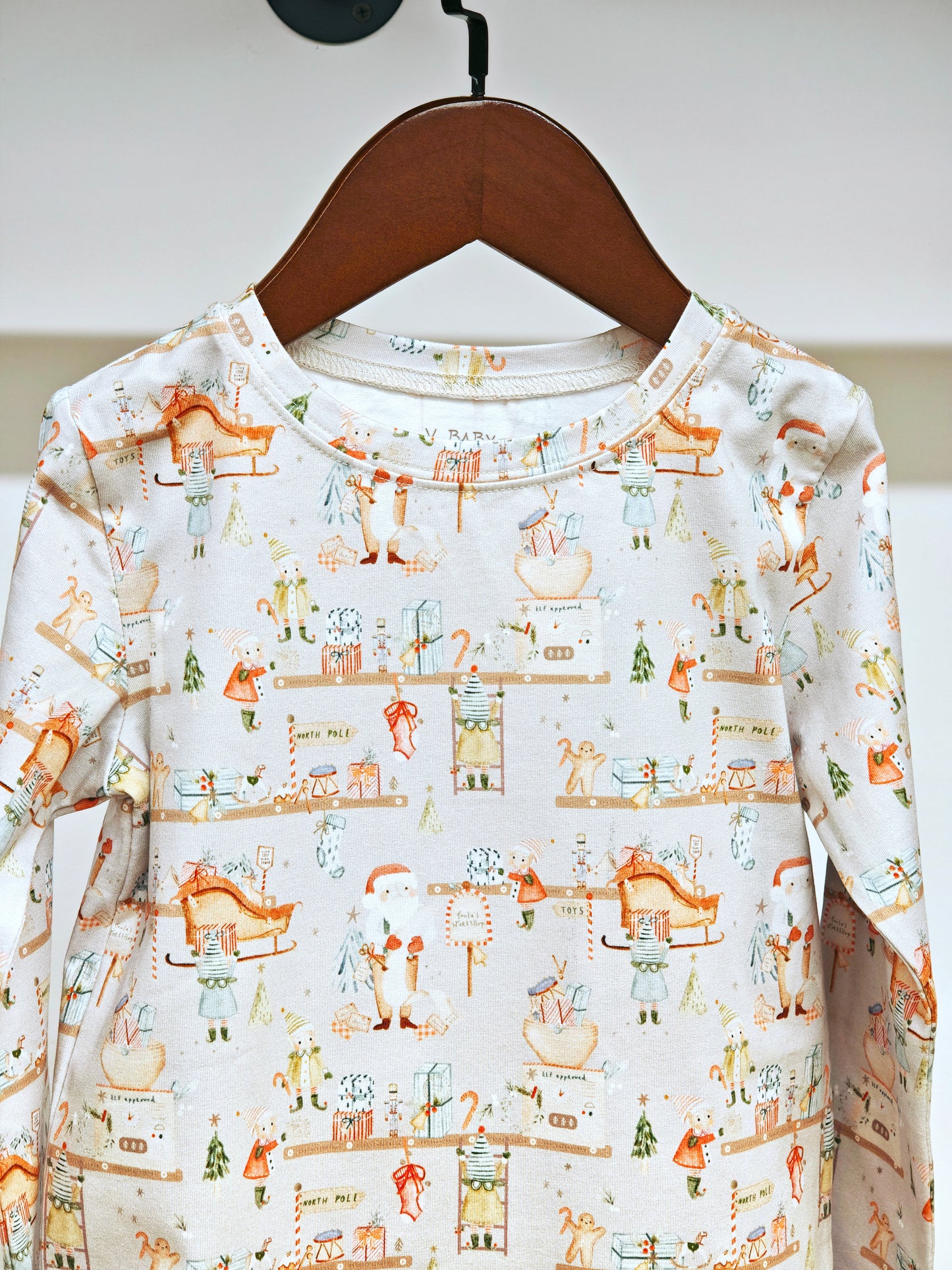 Santa’s Little Helpers Two-Piece Organic Cotton Jersey Children’s Pajama Set