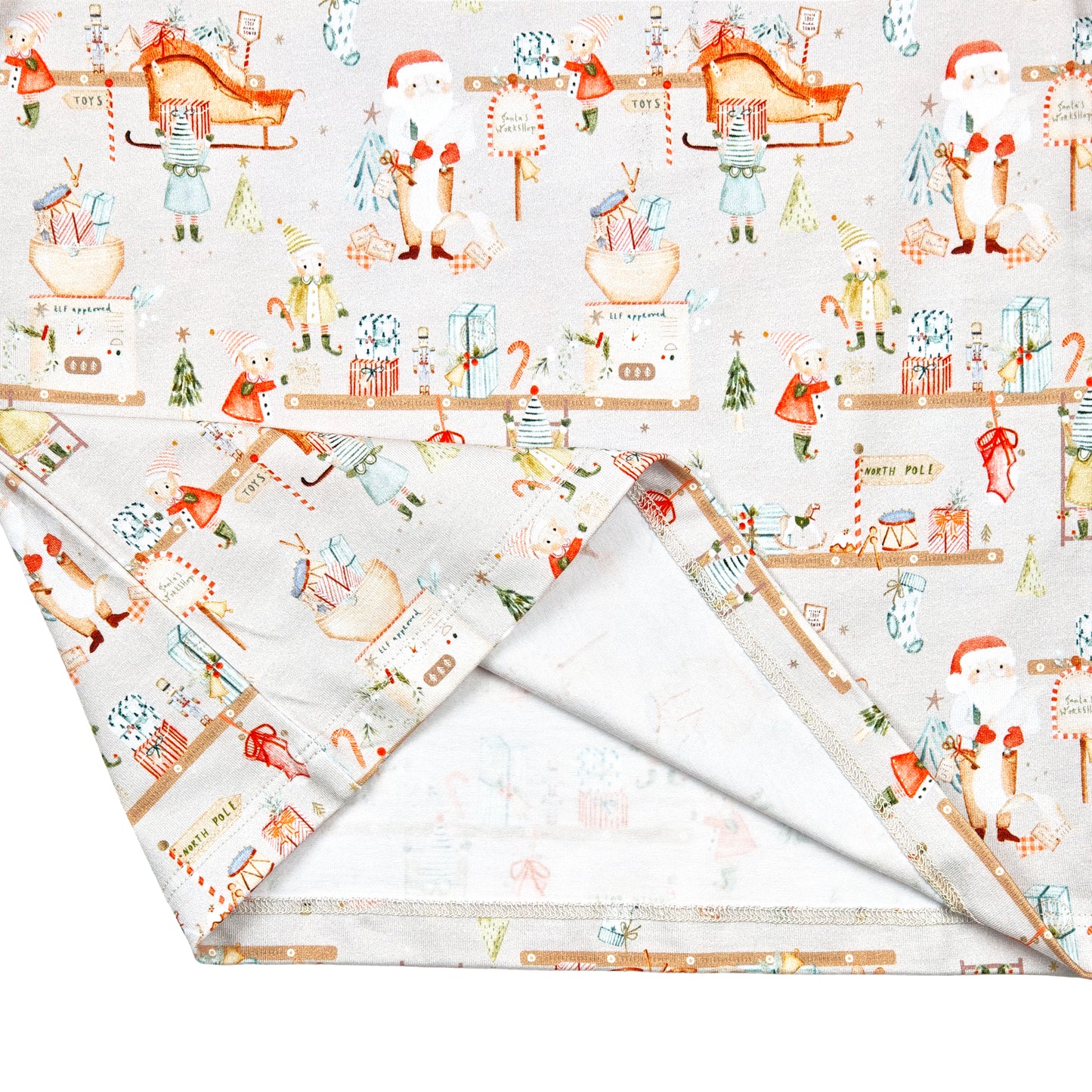 Santa’s Little Helpers Two-Piece Organic Cotton Jersey Children’s Pajama Set