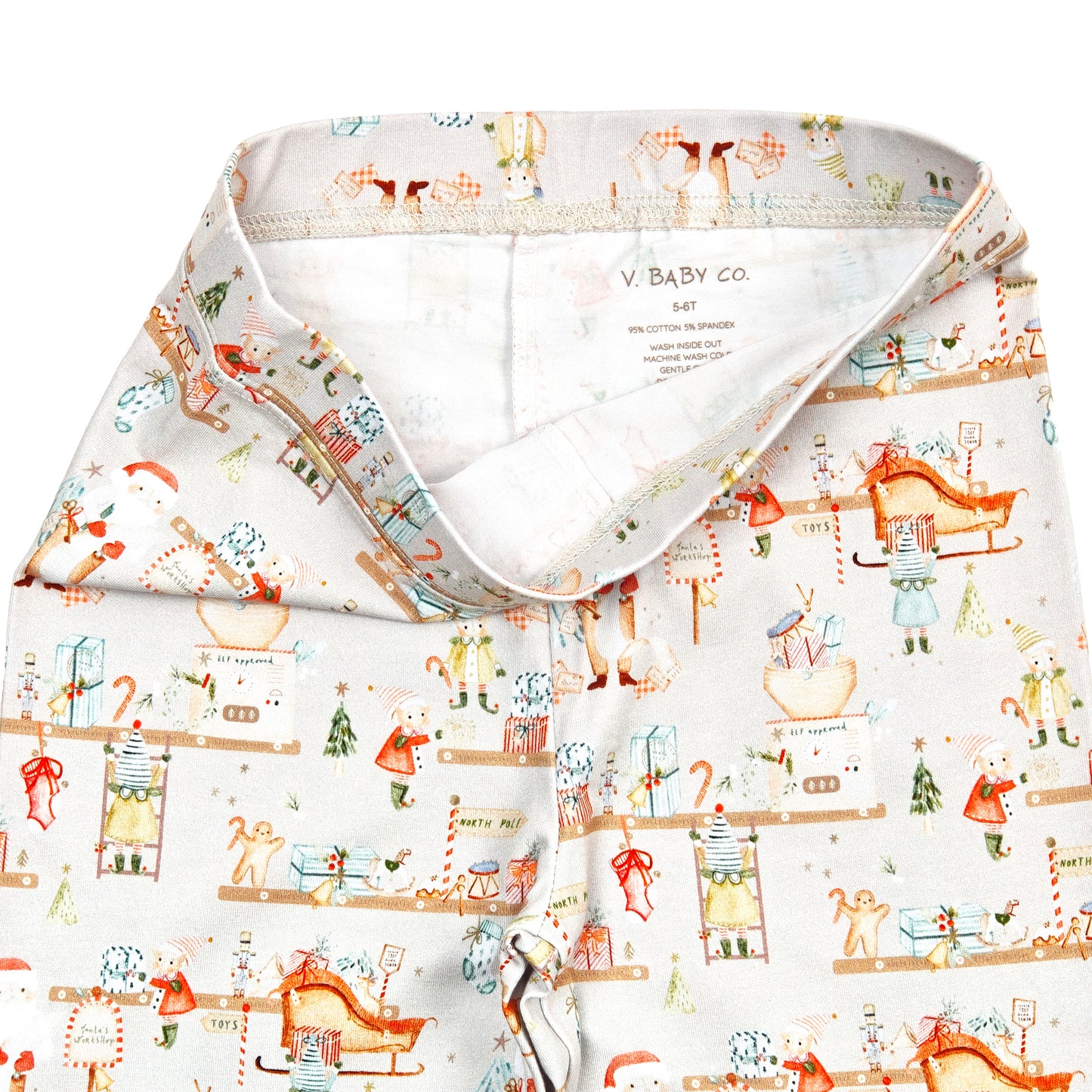 Santa’s Little Helpers Two-Piece Organic Cotton Jersey Children’s Pajama Set