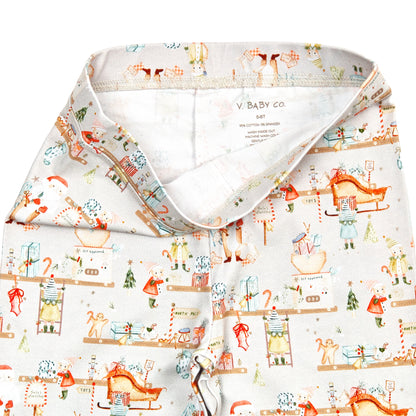 Santa’s Little Helpers Two-Piece Organic Cotton Jersey Children’s Pajama Set