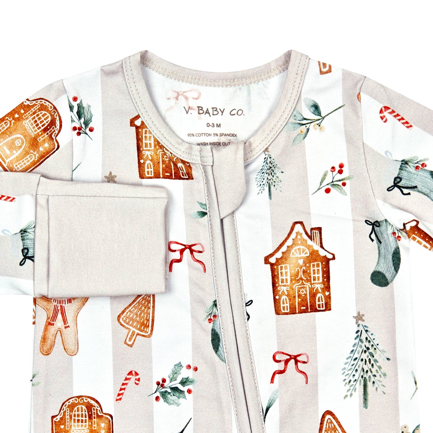Gingerbread Lane Onesie Organic Cotton Jersey