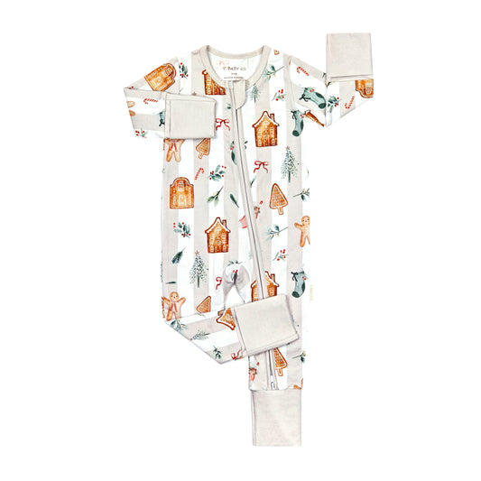 Gingerbread Lane Onesie Organic Cotton Jersey
