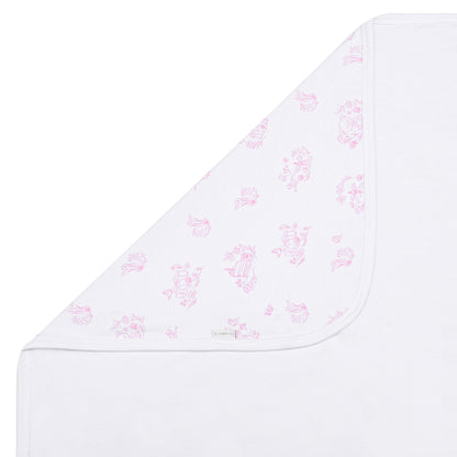 Limited Edition Pink Toile Print Blanket